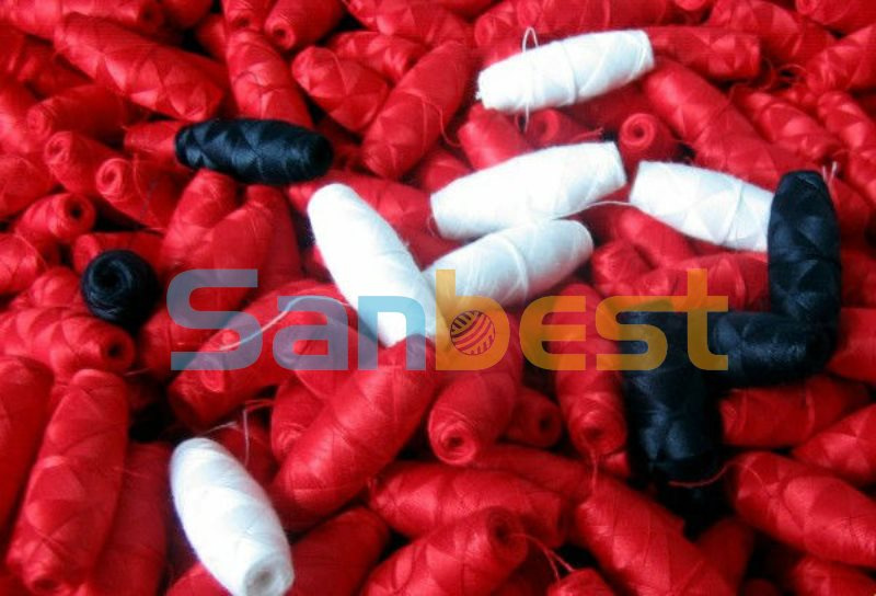 10# Cocoon Bobbins Thread for Schiffli Embroidery Machines