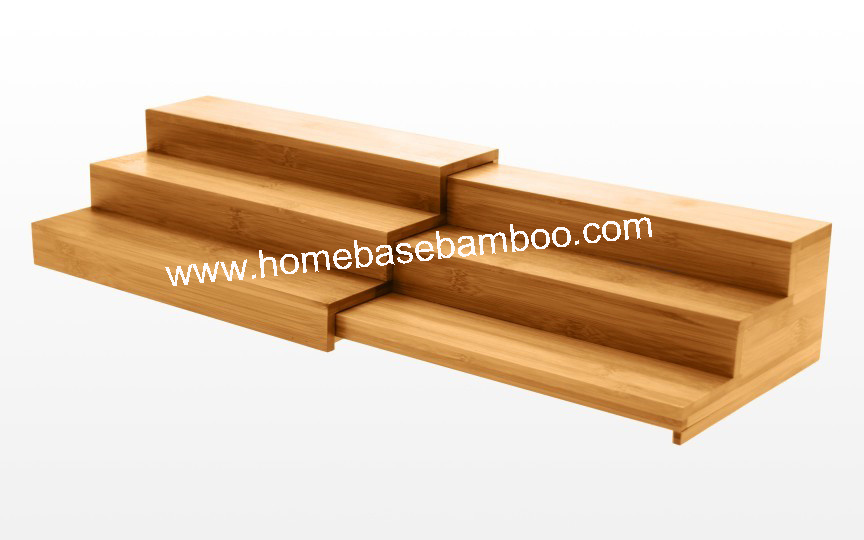 Bamboo Expandable Cornner Shelf Storage Organizers Hb511