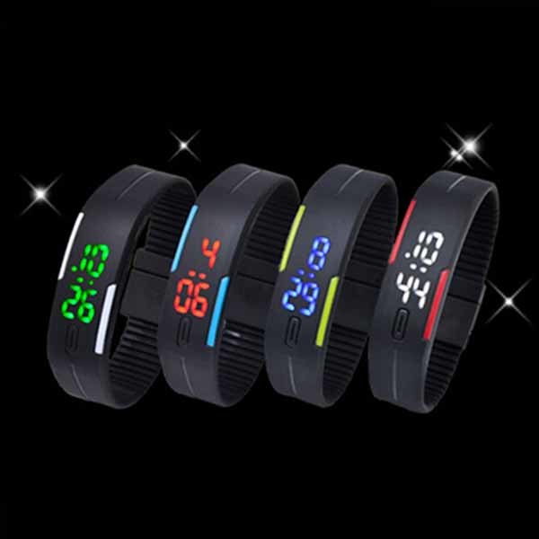 2015 New Fashion Silicone Wristband LED Watch (DC-559)