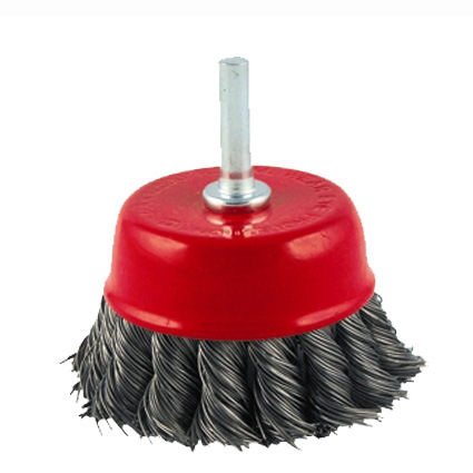 Shaft Cup Brush with Easy Fitting (Twist knot wire)