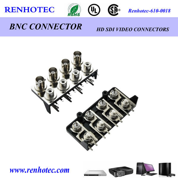 Right Angle BNC Connector to RCA Connector