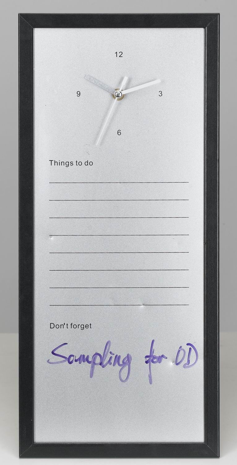 Magnetic Message Board with a Clock (WH-0920)