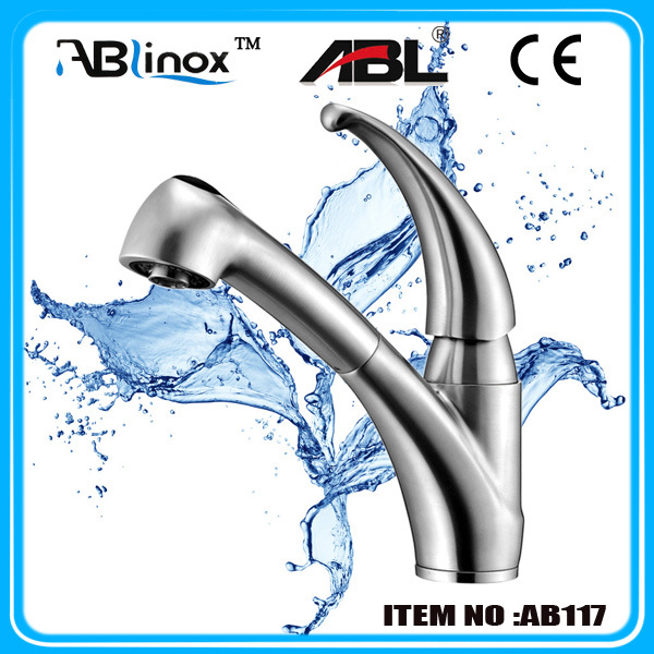 Pull out Kitchen Faucet, Stainless Steel Pull out Faucet (AB117)