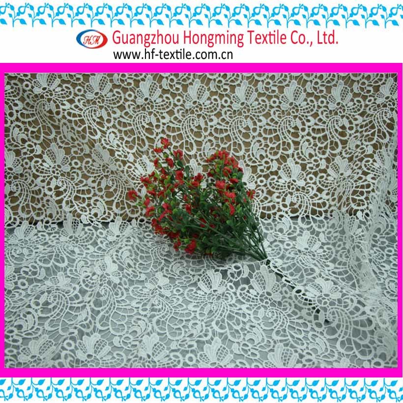 Grotesque Floral Textile Embroidery Lace Fabric