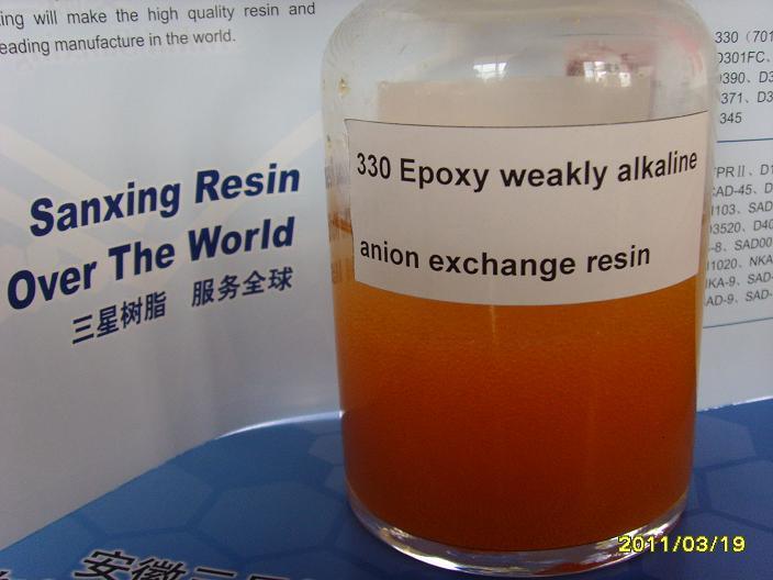 330 Epoxy Weakly Alkaline Anion Exchange Resin