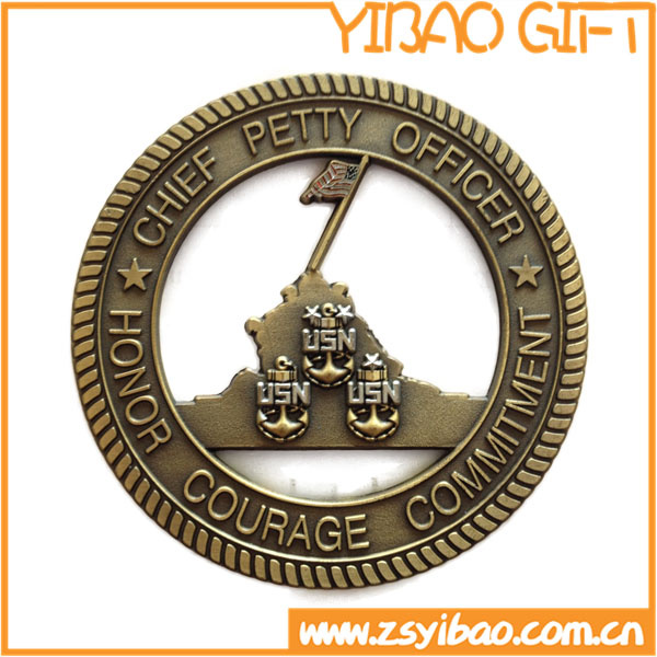 Metal Souvenir Coin with Rope Edge (YB-c-055)