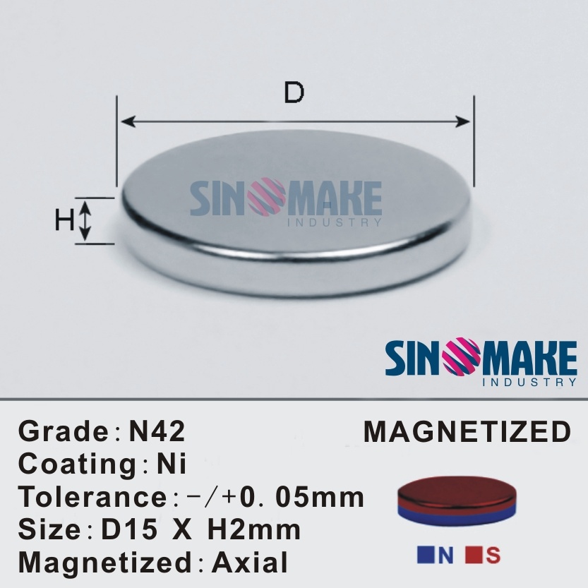 Strong Powerful NdFeB Cylinder Magnet with Different Plating