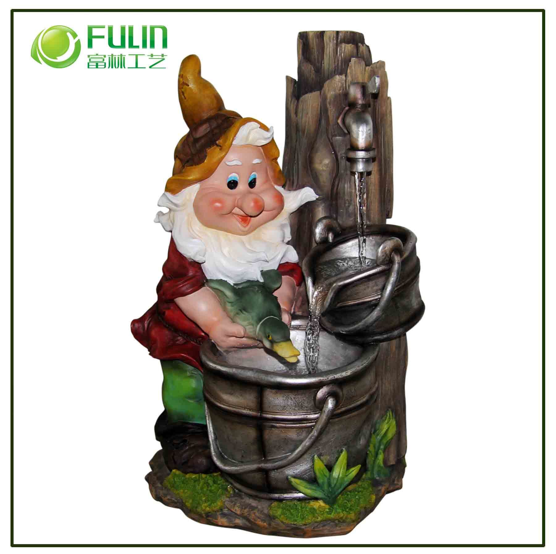 Resin Outdoor Water Fountain Decoration (NF14125-1)