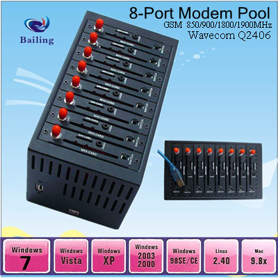 8 Port Modem Pool RJ45 (USB interface)