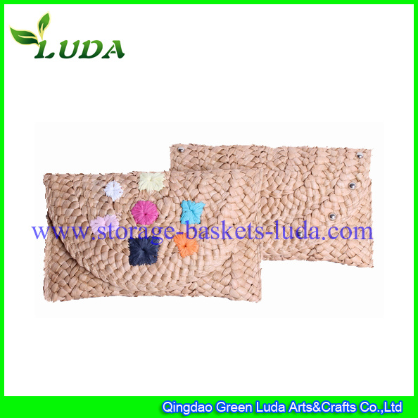 Luda Handmade Wholesale Cornhusk Straw Clutch Bag