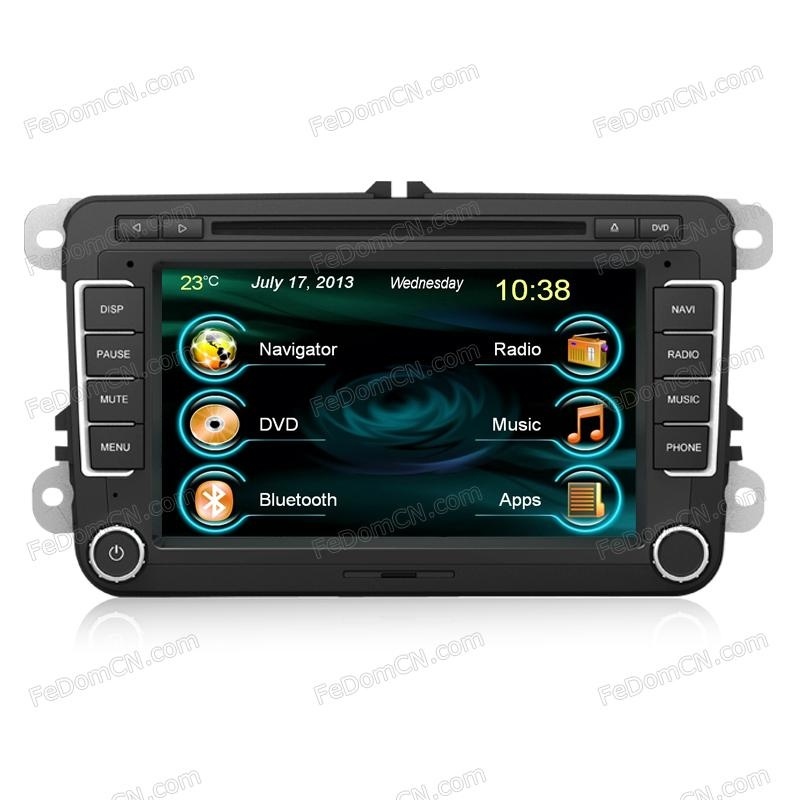 HD 7inch Car DVD GPS for Vw Tiguan/Golf 6 with Bluetooth/ I Pod / Radio/Steer Wheeling Control /RDS Included (C7037VT)