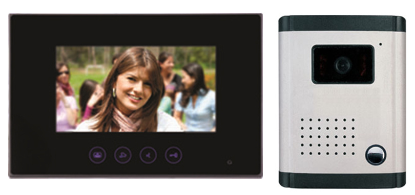 Color Video Doorbell Intercom System (DF-636TS-4W+OUT9)