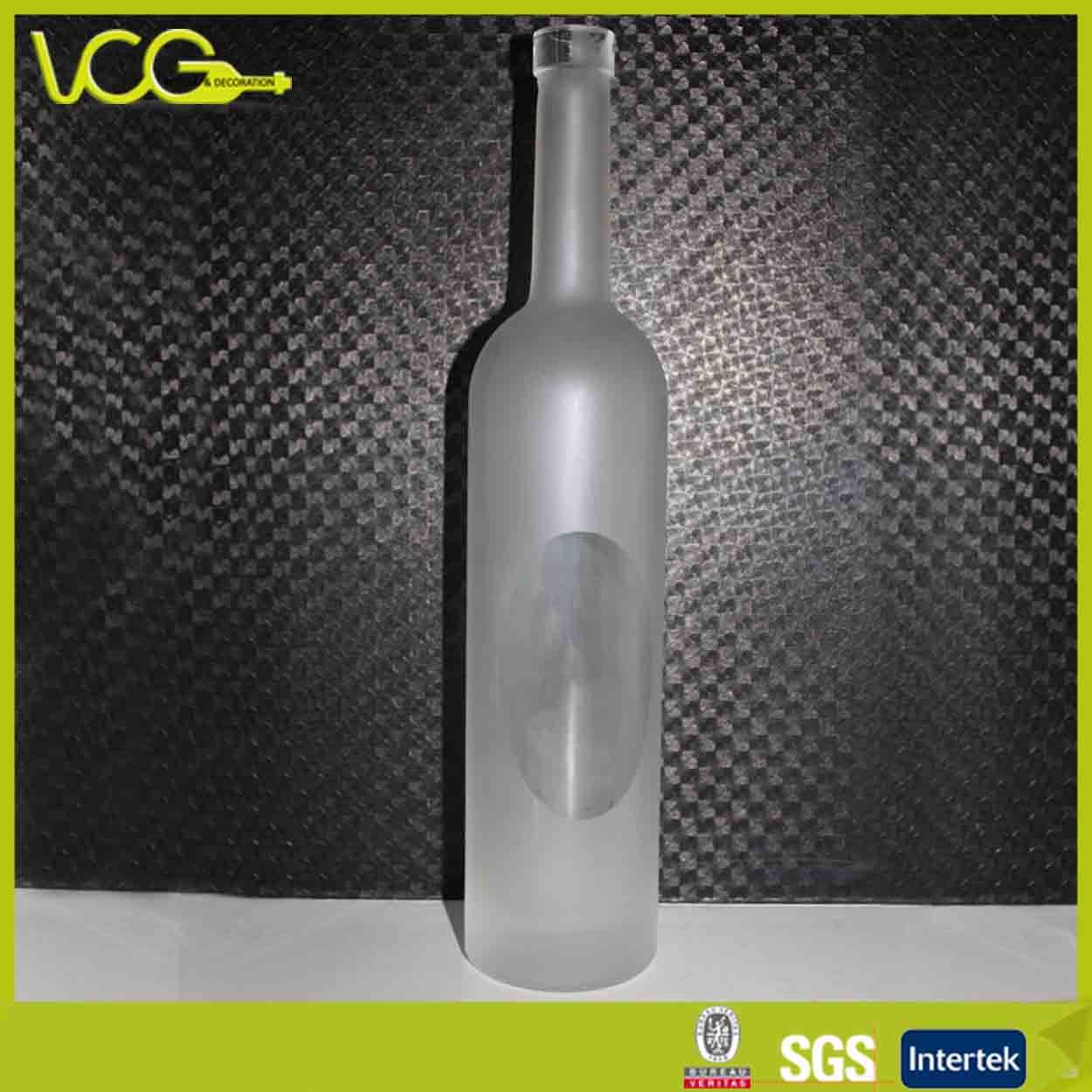 750ml Frosted Glass Bottle, Grey Goose Bottle (BV1035)