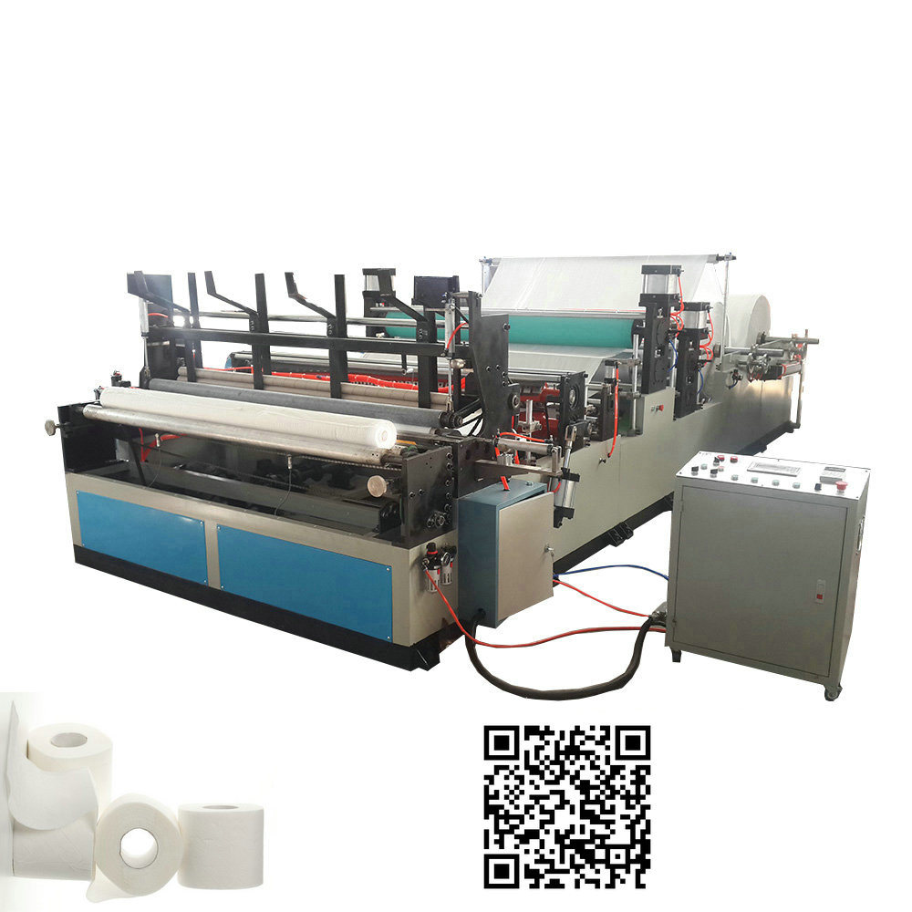 Automatic Rewinding Bathroom Toilet Paper Roll Making Machinery