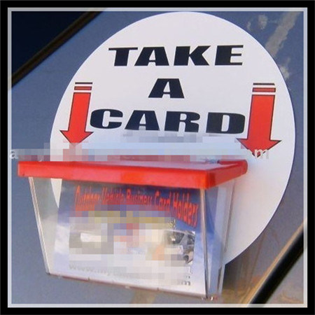 Business Card Dispensers or Holders for Service Vehicles Trucks Vans Bikes or Cars