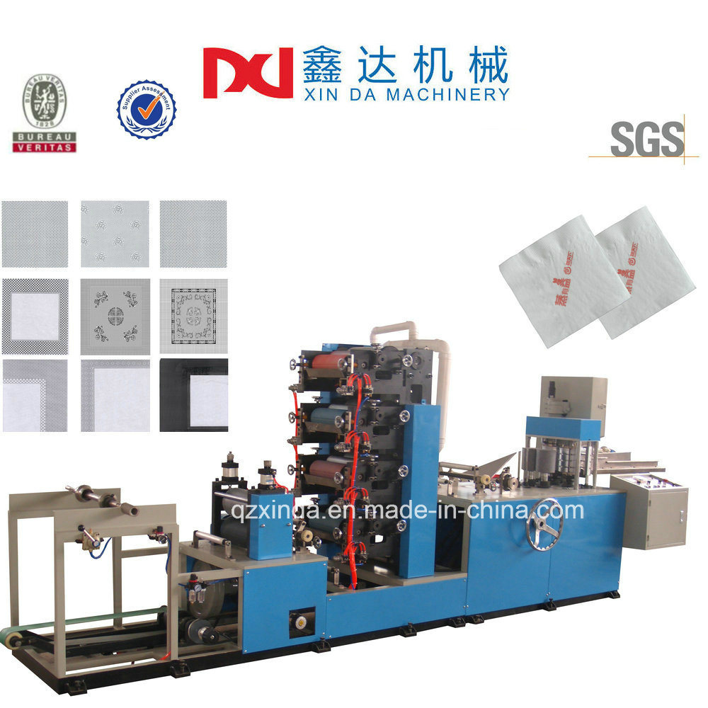 Automatic Printing Napkin Tissue Folder Paper Serviette Product Machine