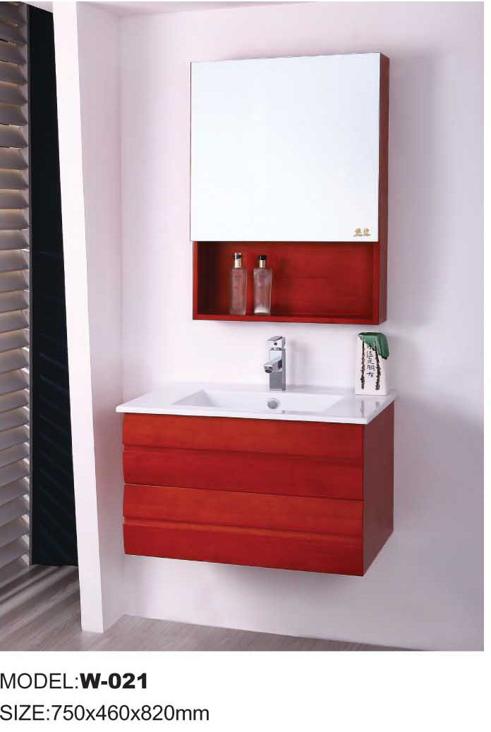 Sanitary Ware/Oak Bathroom Cabinet (W-021)