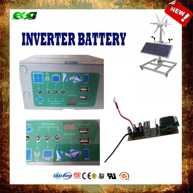 12V20ah Solar Rechargeable UPS Battery with Charger
