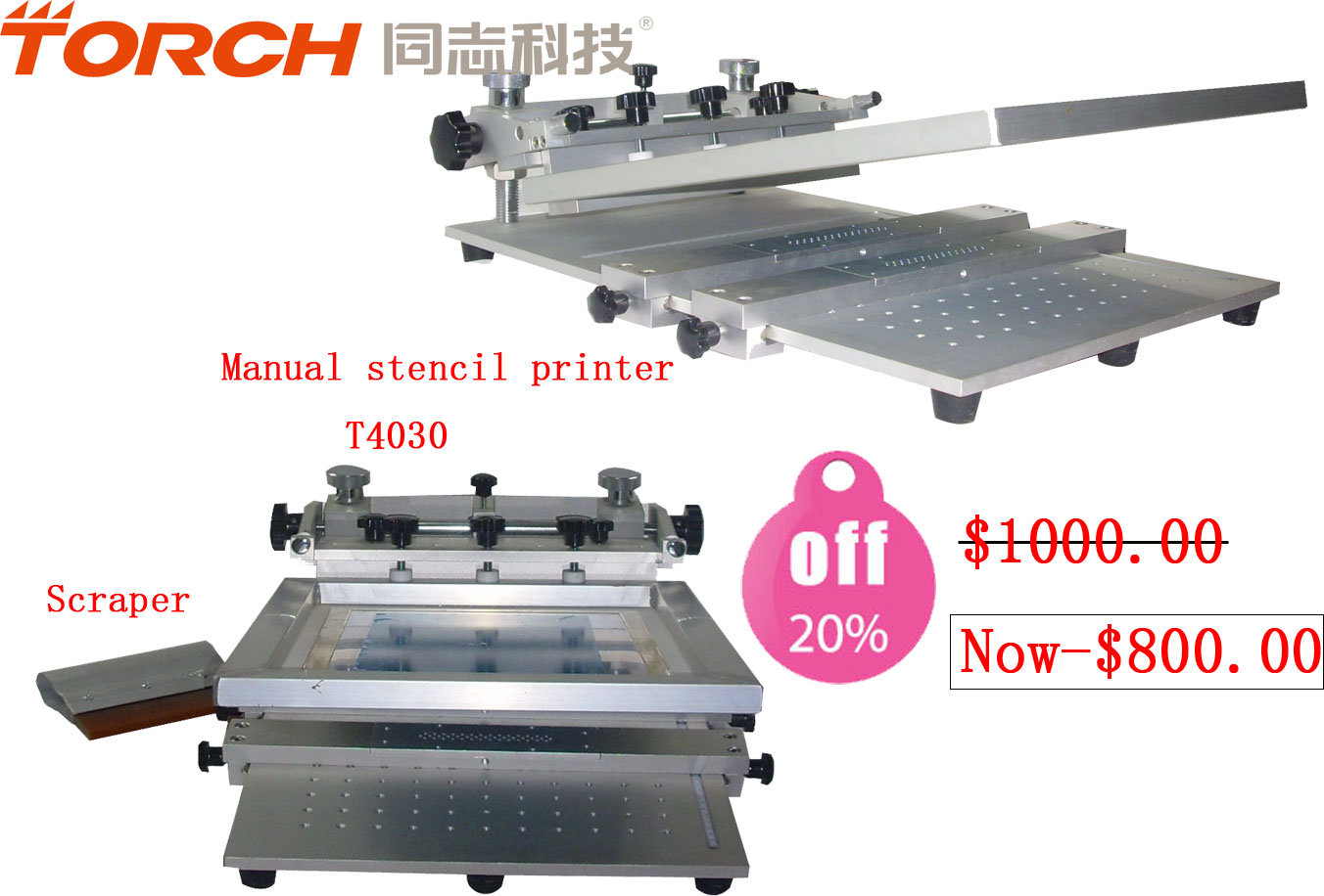 High Cost-Effective PCB Manual Desk Solder Paste Stencil Printer