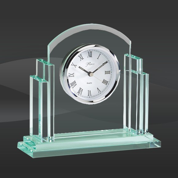 Corporate Gift of Arched Tower Glass Clock