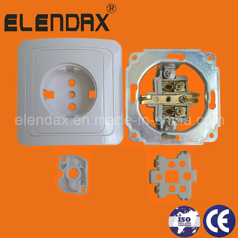 European Style Shucko Socket Outlet Power Socket (F2010P)