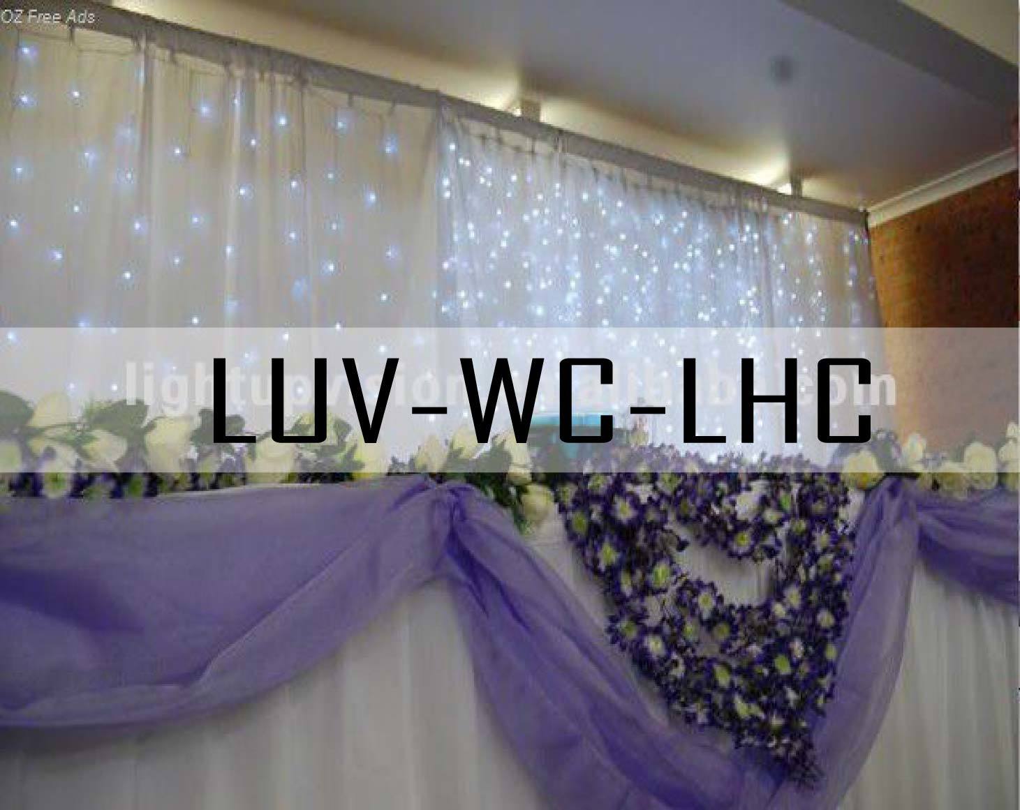 Wedding White LED Curtain Decoration