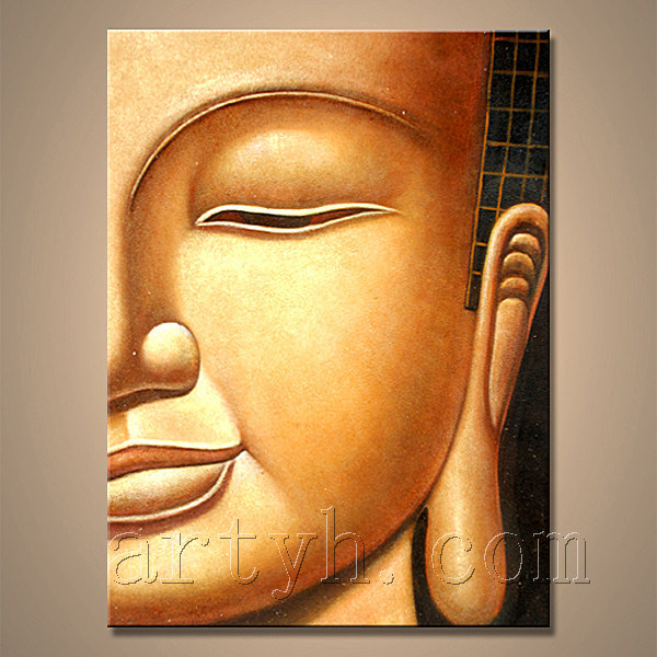 Modern Abstract Buddha Oil Painting