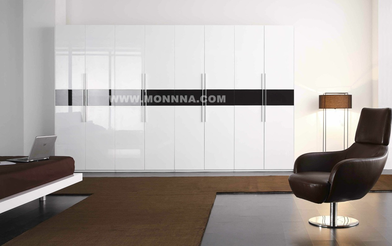Lacquer High Gloss Wardrobe with ISO and E1 Standard