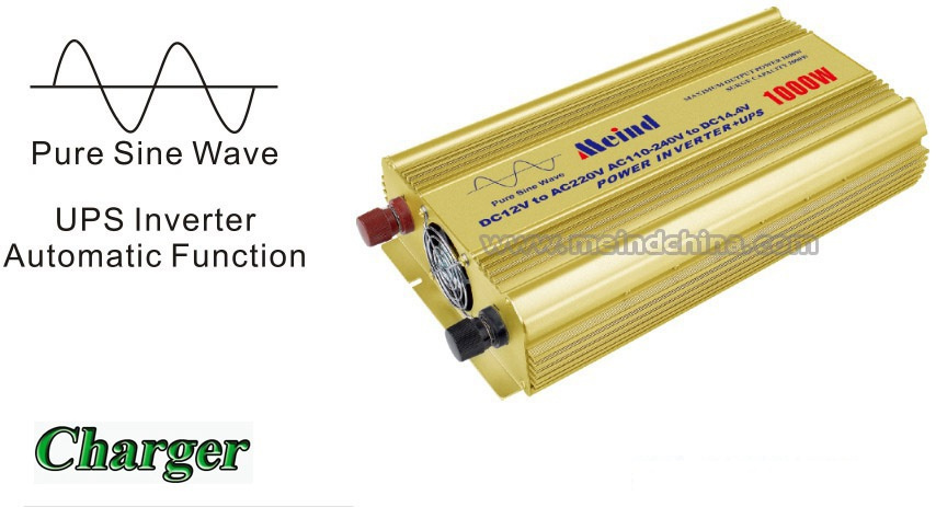 1000W Pure Sine Wave with UPS AC Converter Power Supply Watt Inverter Solar Inverter (MZ1KU)