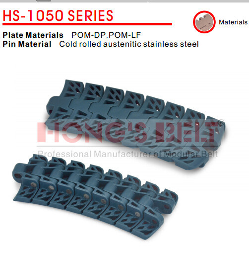 Curved Plastic Chains Belt for Beverage Industry (HS-1050)
