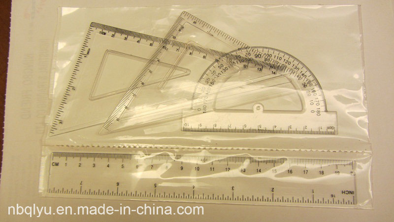 Xf0910 Plastic Ruler Set in Office Supplies