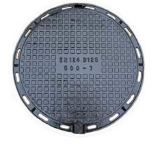 Ductile Iron B125 Round Sanitary Manhole Cover and Frame