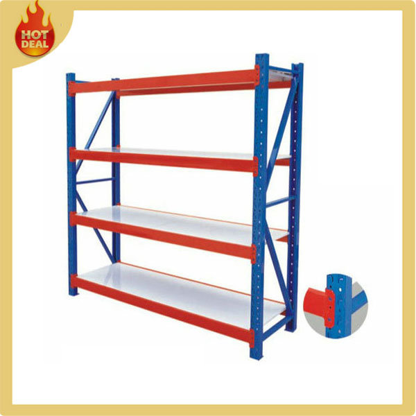 4 Tiers Adjustable Medium Duty Steel Warehouse Shelf Storage