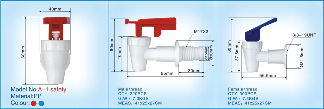 Water Tap a-1 Safety Function for Water Dispenser