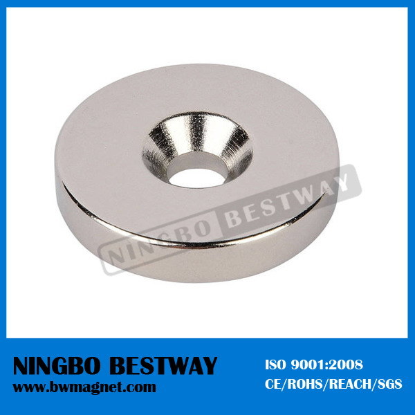 N40m Neodymium Ring Magnets with Countersunk
