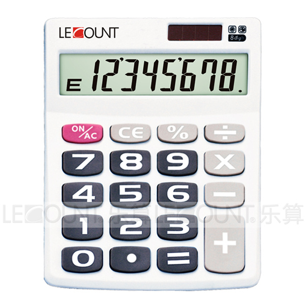 8 Digits Dual Power Desktop Calculator with Large Rubber Keys (CA1189)