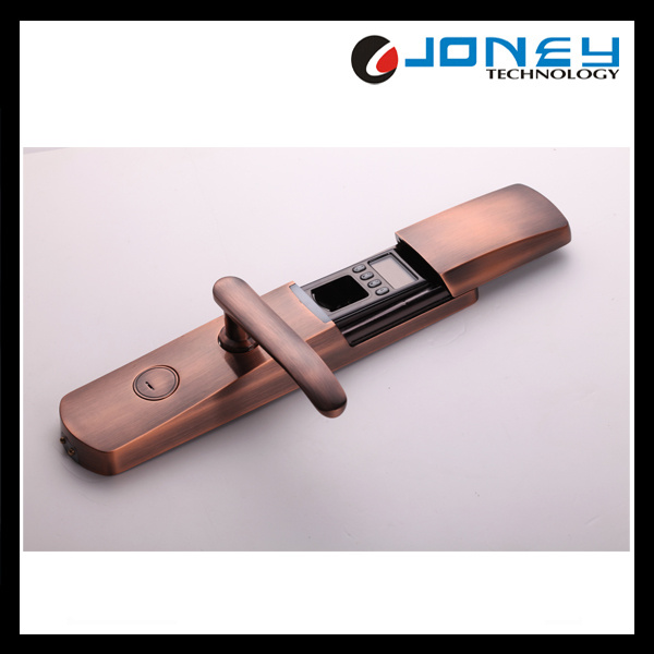 High Quality Advanced Anti-Theft OLED Dispay Intelligent Fingerprint Door Lock with USB Record Check