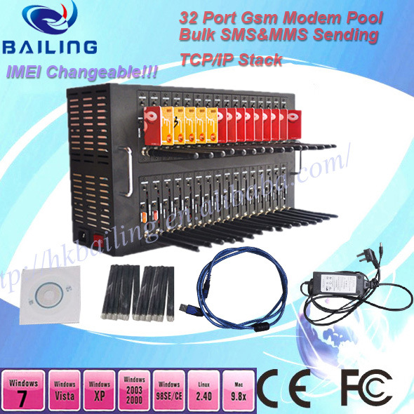 Low Rate 32 Port GSM Bulk SMS Gateway for Bulk SMS Broadcasting