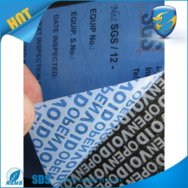 Total Transfer Tamper Evident Void Label