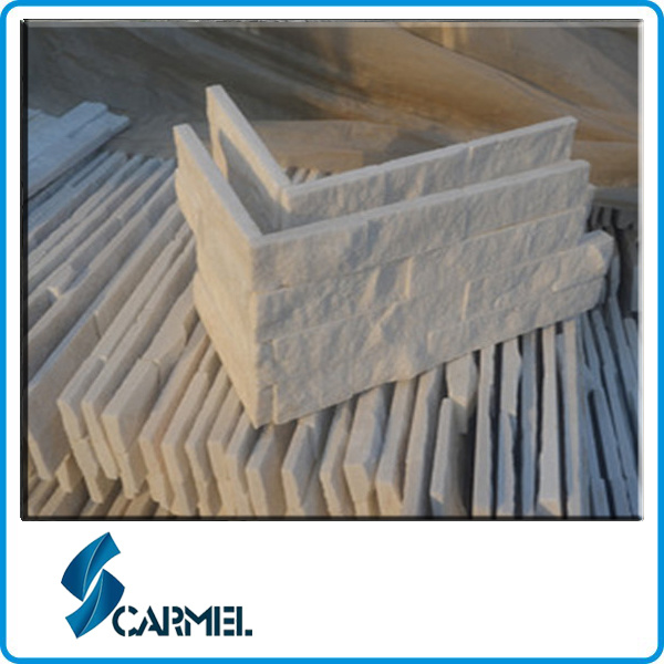 China Popular White Quartzite Tile for Corner