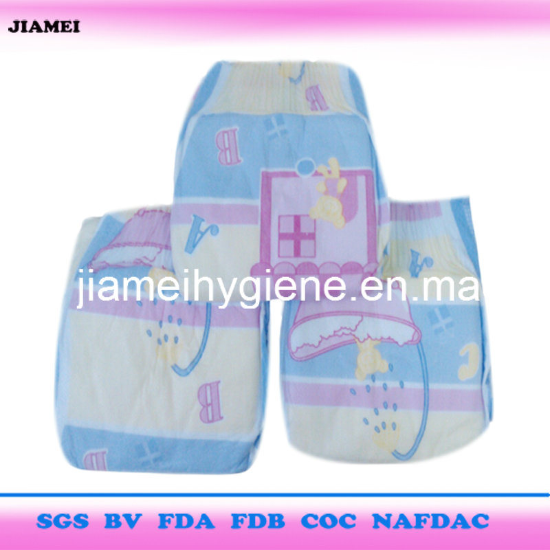 High Absorption and Breathable Baby Diapers with Magic Tapes