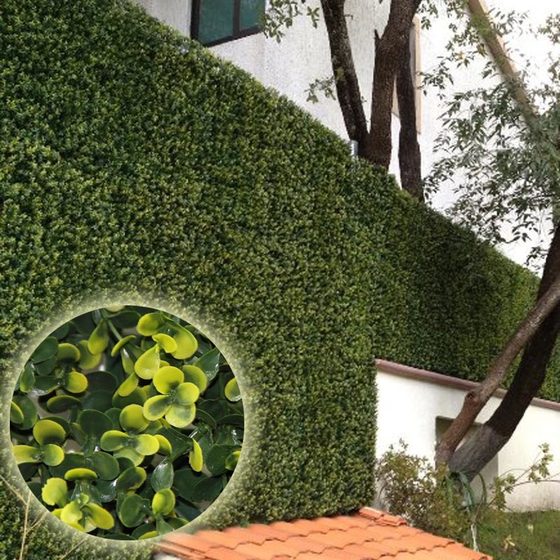High Quality Leaf Green Fence Boxwood Artificial Hedge