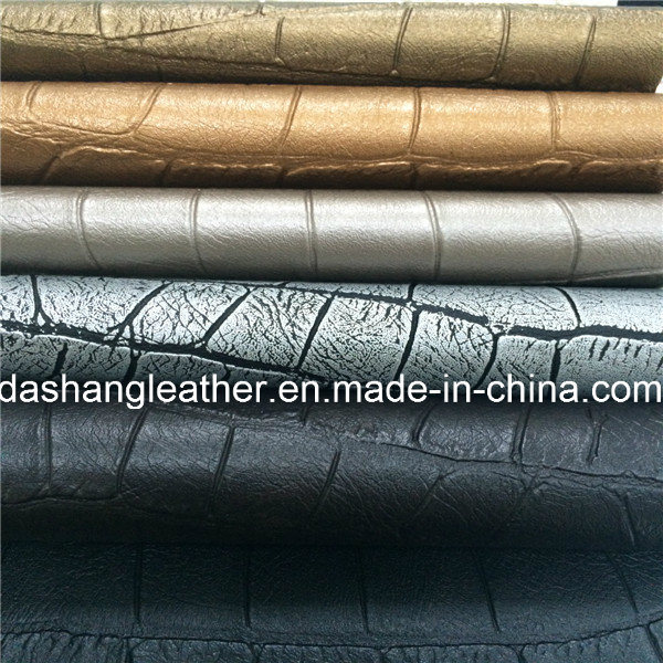 2015 New Style Embossed Imitation PVC Leather for Home Decorative