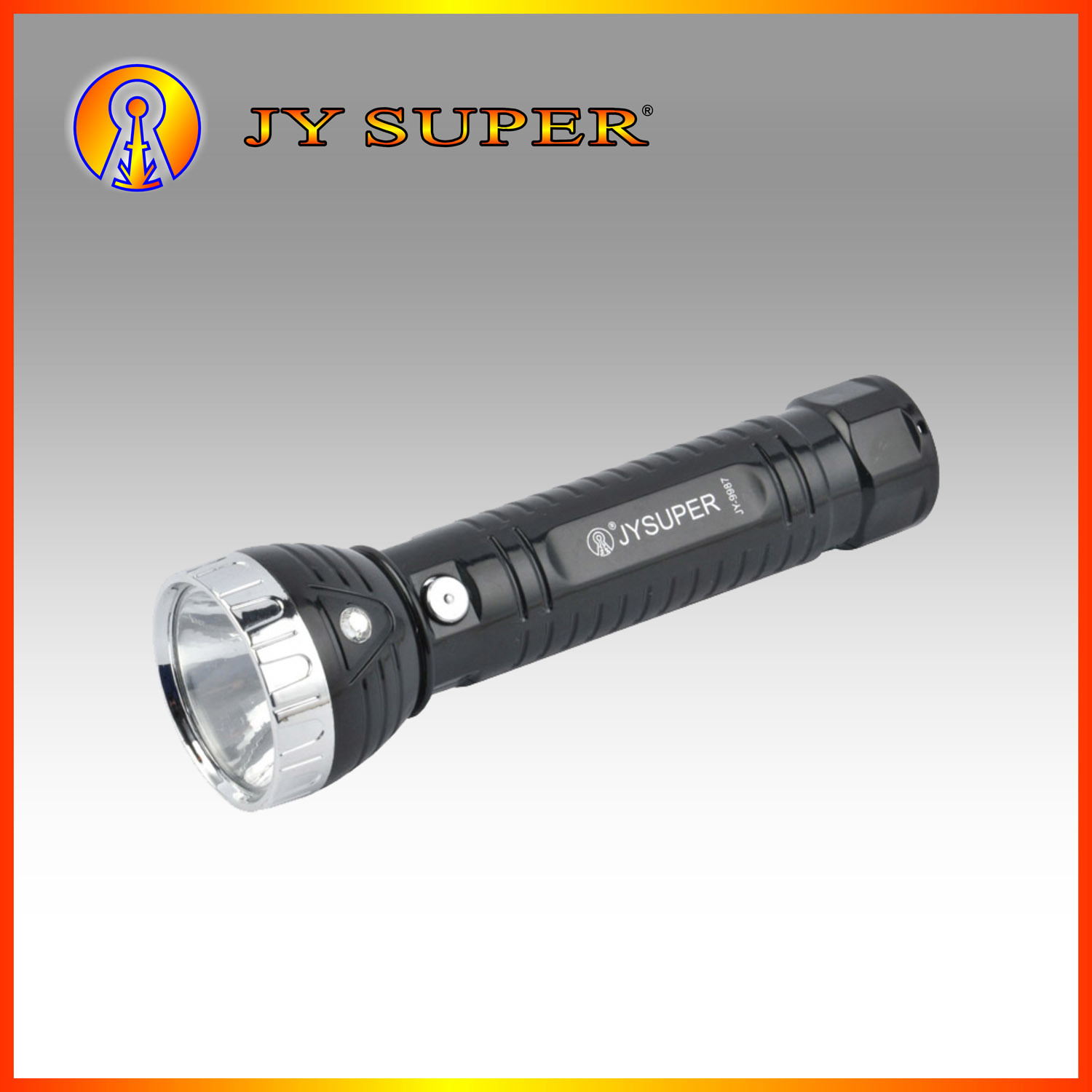 Jy Super Rechargeable 1W LED Flashlight Torch for Police (JY-9987)