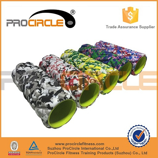 2015 Camouflage Spiral Shaped Massage Foam Roller