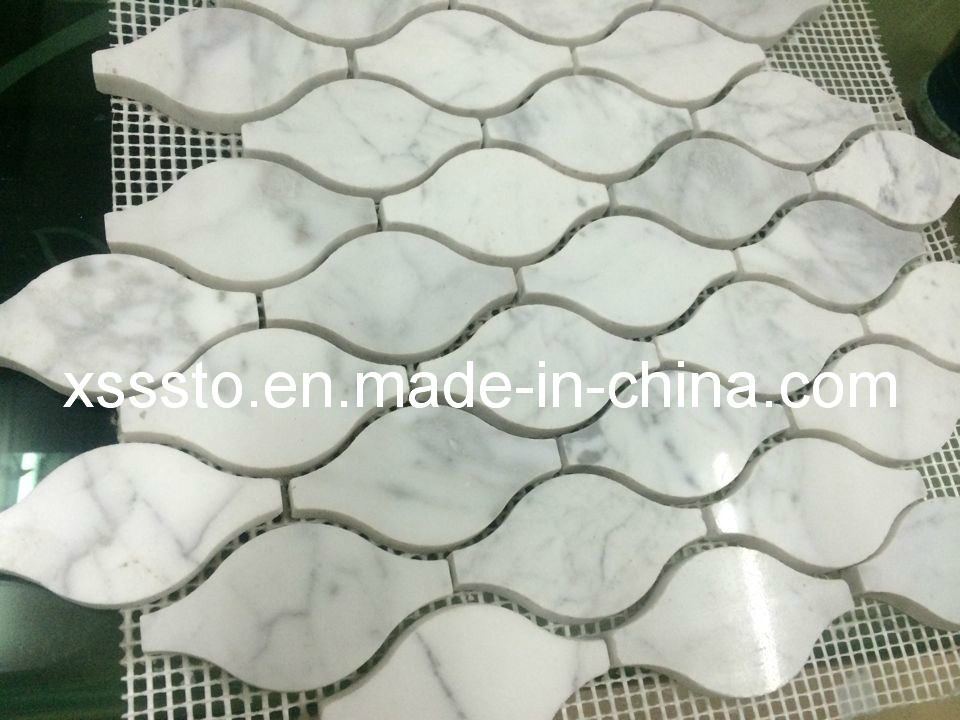 Hotsale White Carrara Marble Mosaic Pattern for Wall Decoration