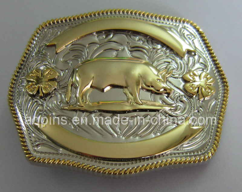 12 Animal 3D Zinc Alloy Belt Buckle with 2-Tone Plating (PM-002)