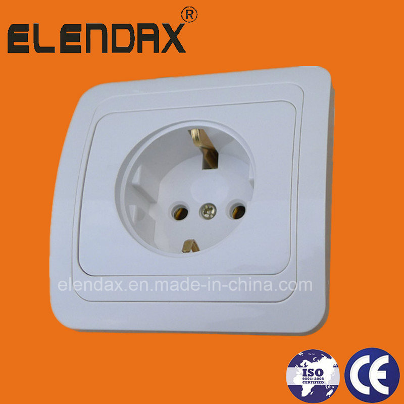 European Style Flush Mounting 2 Pin Wall Power Socket (F2010)