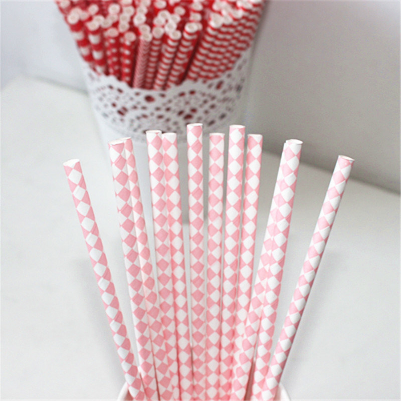 Disposable Art Paper Straw for Christmas Party