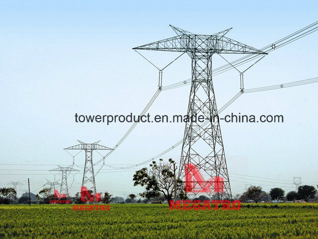 800kv Hvdc Lattice Overhead Power Transmission Steel Structure Tower